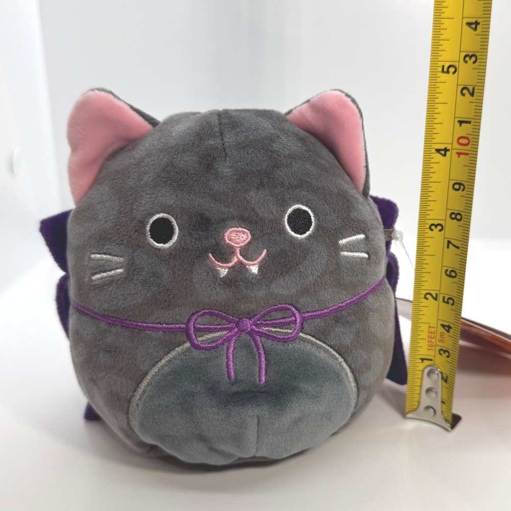 NEW Squishmallow 5 inch Xiomara Black Cat Vampire Halloween 2022 Plush S4 #630-4